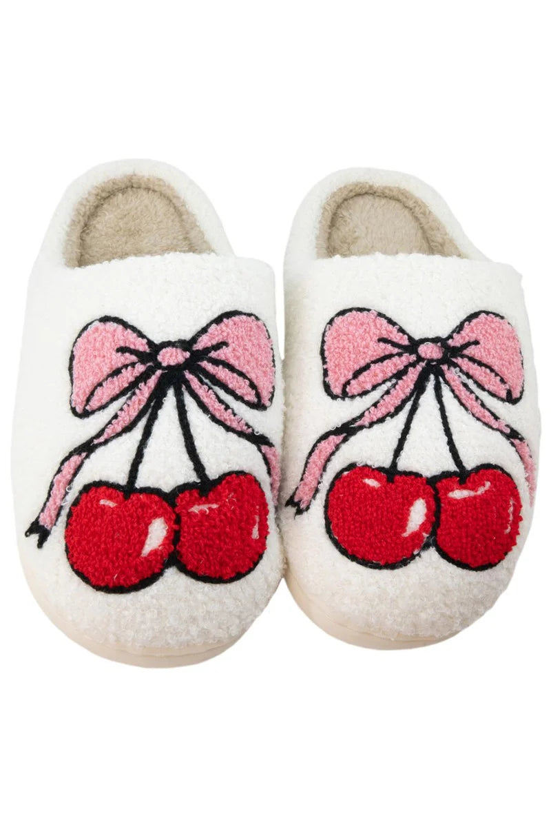 Coquette Cherry Slippers