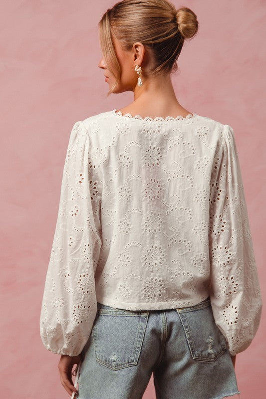 Floral Tie Front Top
