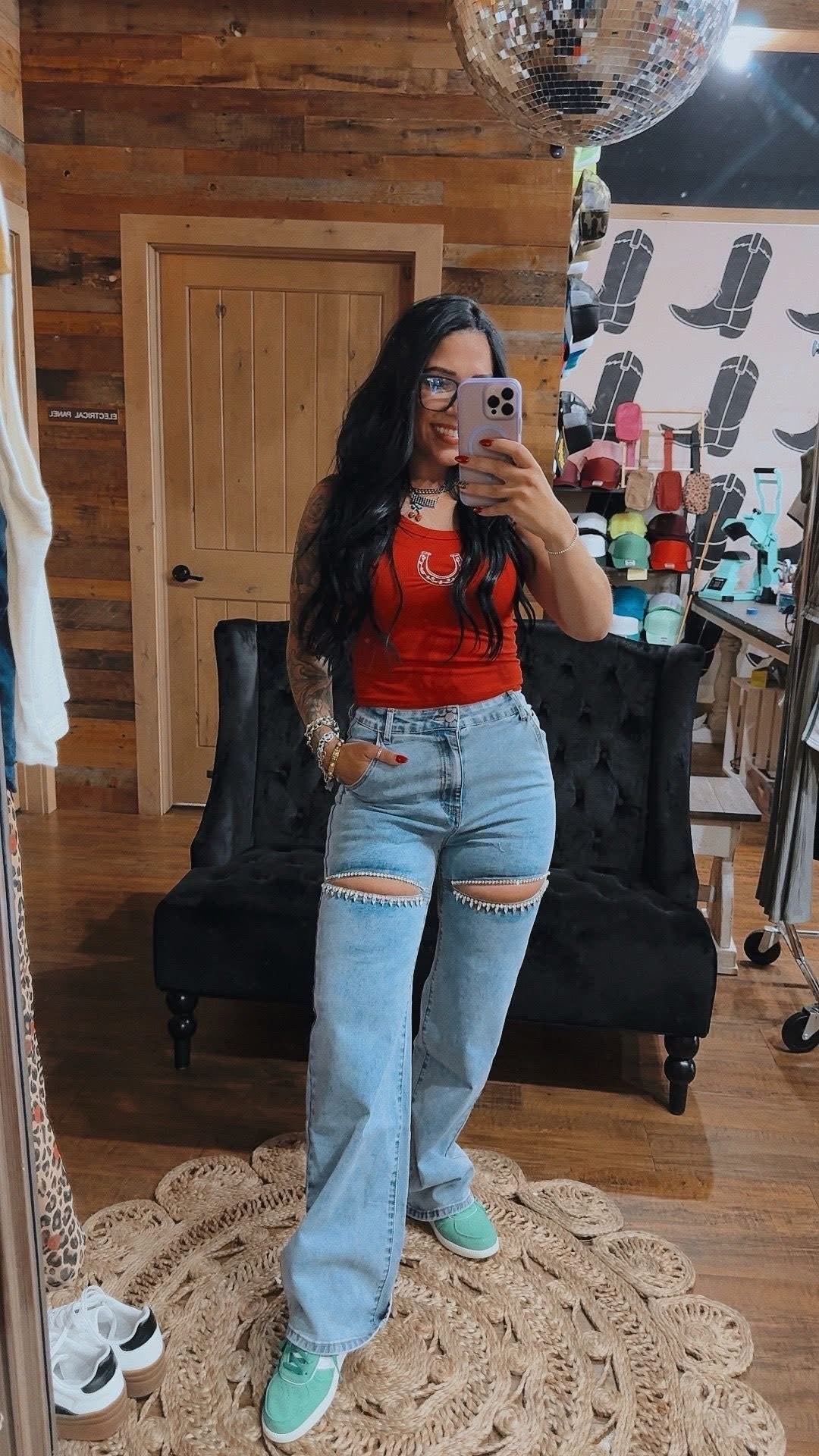 Diva Rhinestone Denim