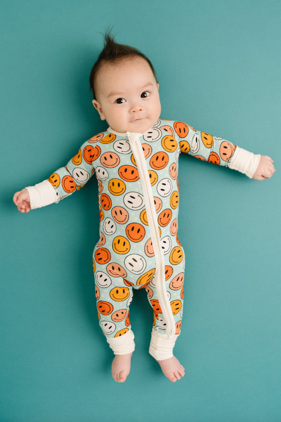 Colorful Smiley Bamboo Sleeper