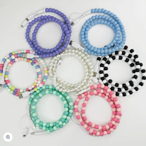 Beaded Phone Chargers