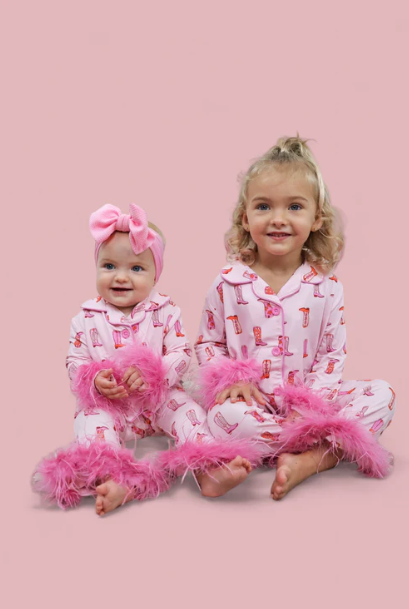 EXCLUSIVE YEE HAW HOLLIE GIRL'S FLARE FEATHERED DREAM SET