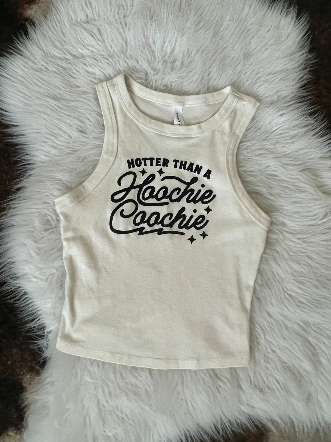HOOCHIE COOCHIE RIBBED RACERBACK TANK