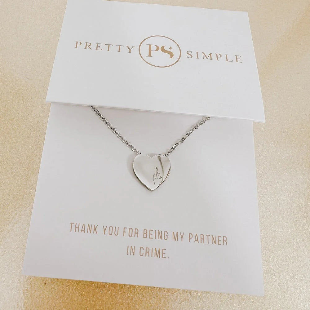 PARTNER IN CRIME NECKLACE - WATERPROOF