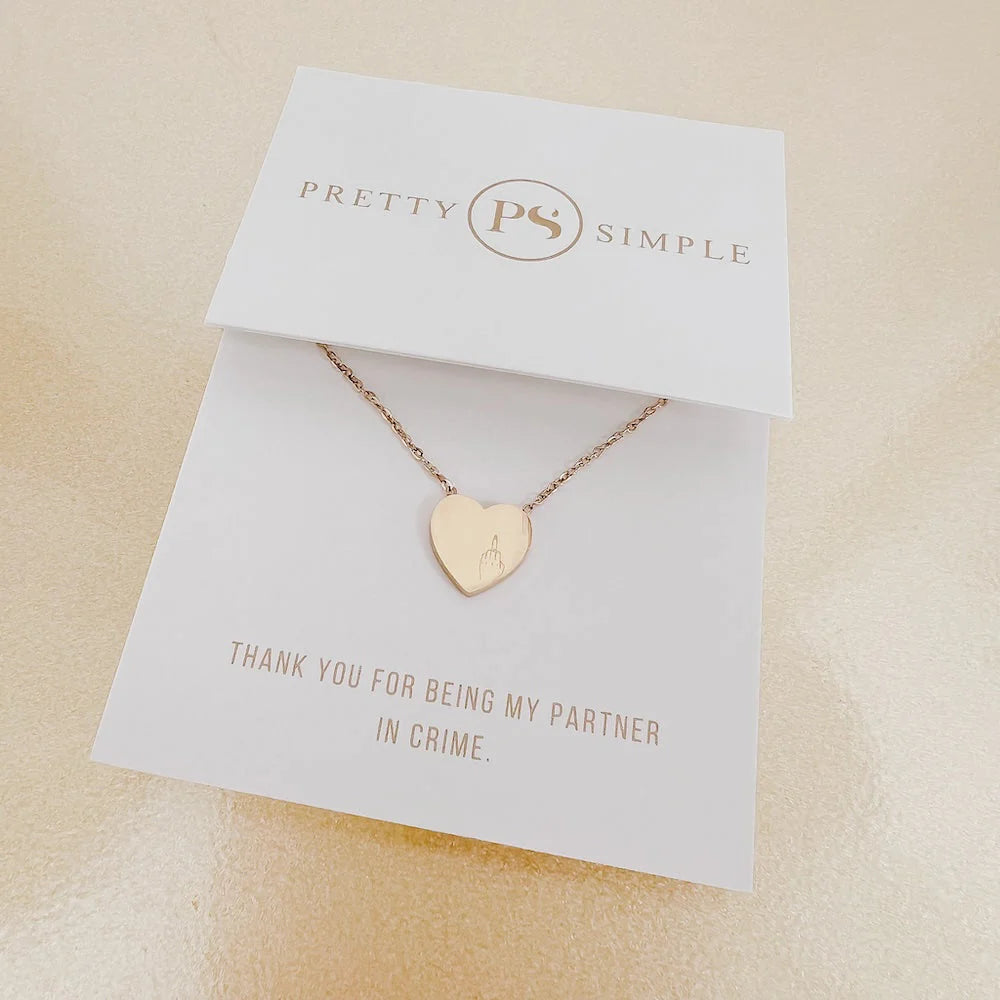PARTNER IN CRIME NECKLACE - WATERPROOF