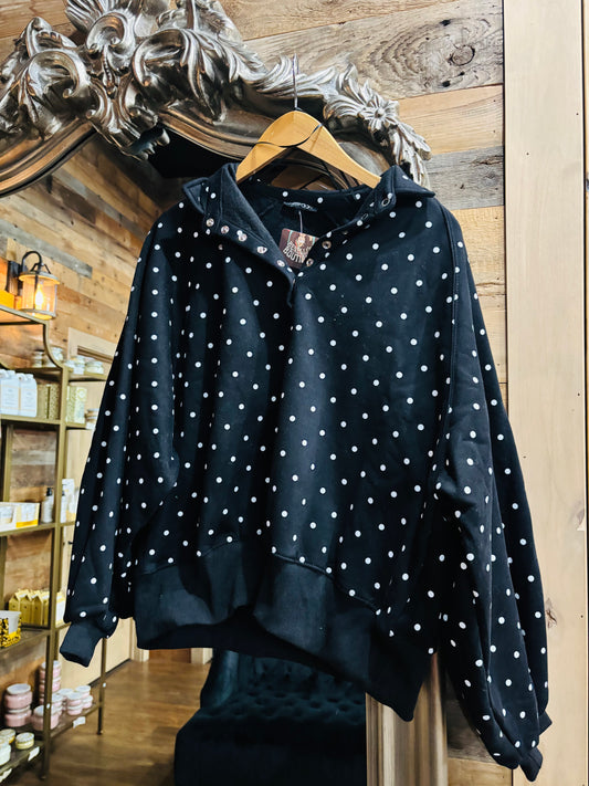 Polka Dot Piper Snap Sweater