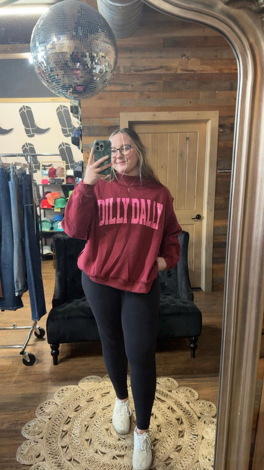 Dilly Dally Oversized Mockneck