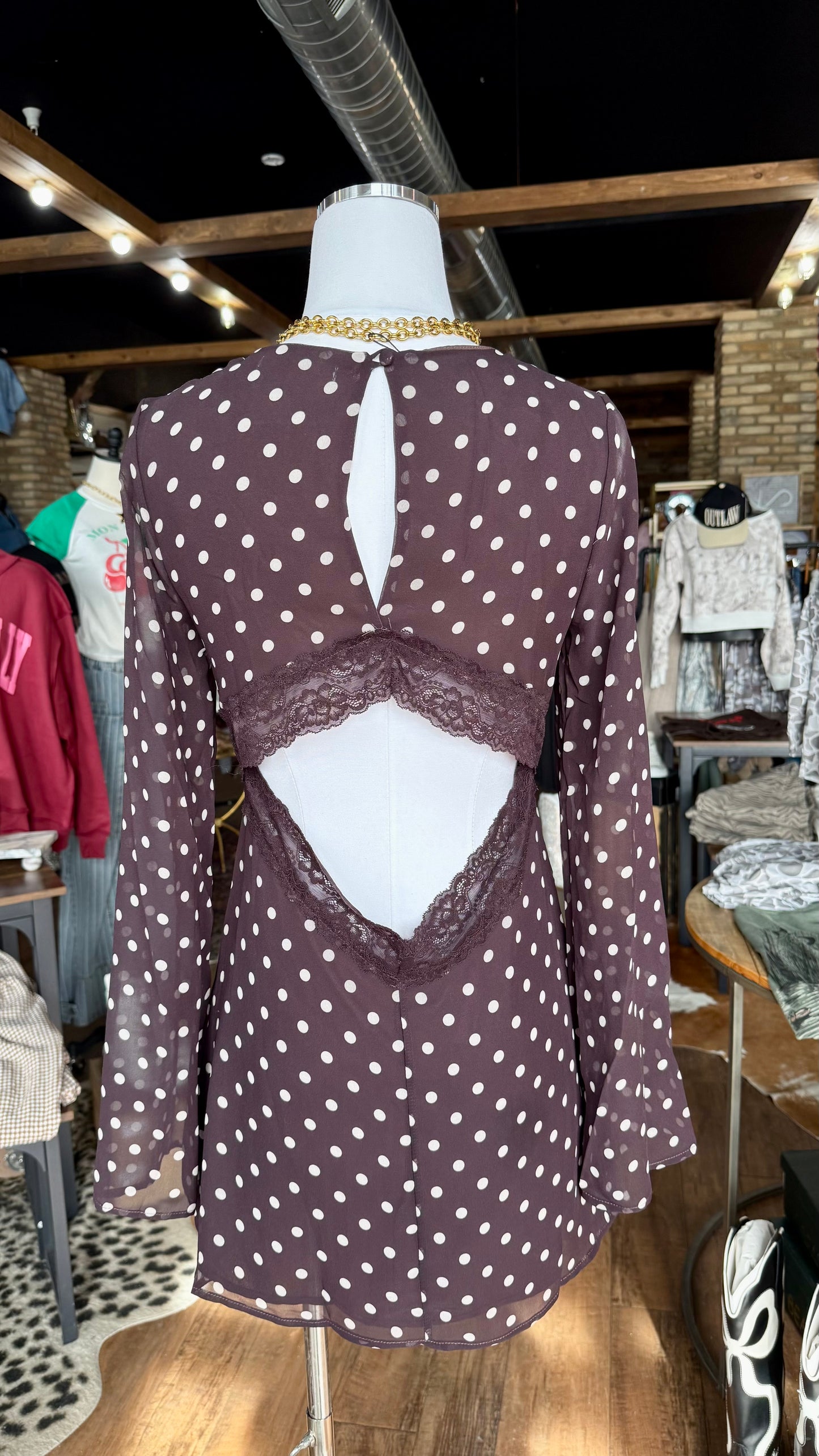 Bella Babydoll Polka Doll Dress