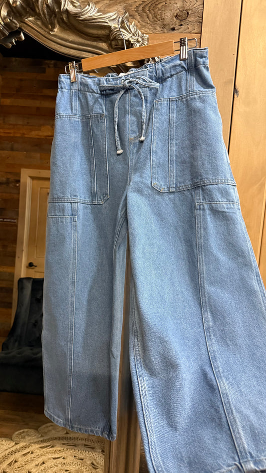 Wide Leg Denim w/ Pockets