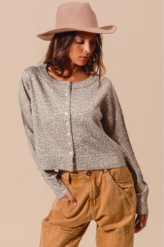 VINTAGE LEOPARD CARDIGAN