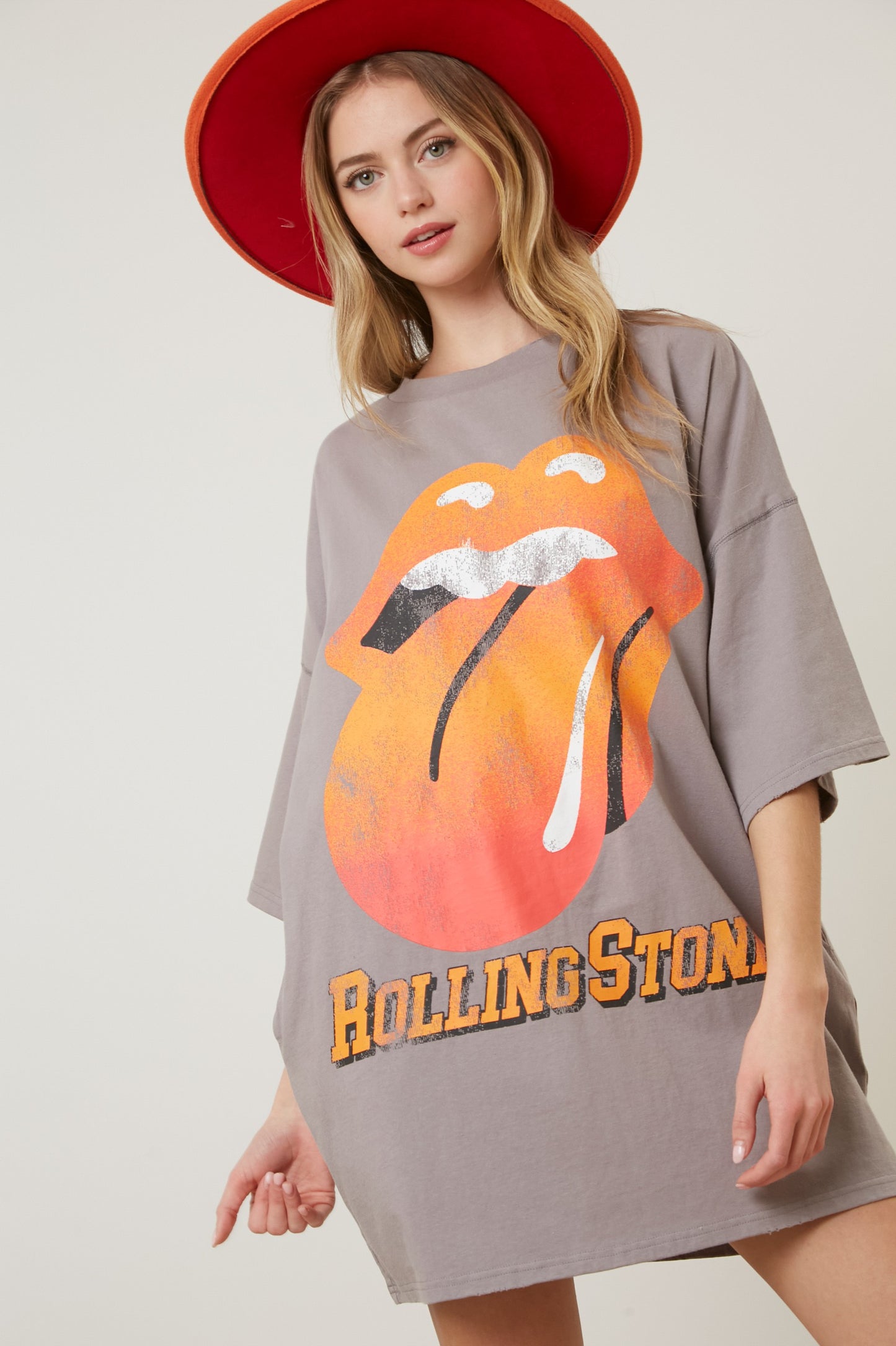 Rolling Stones Washed Graphic Dress