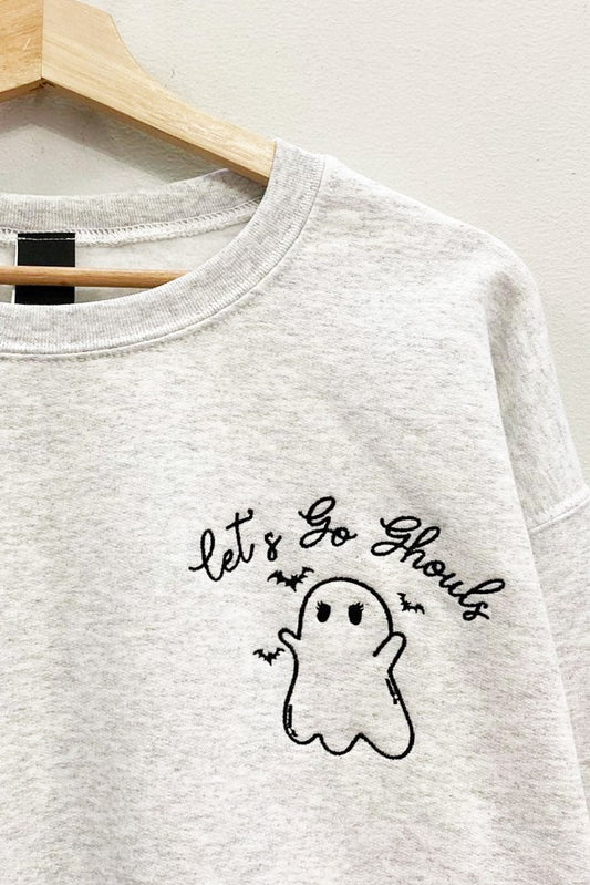 Lets Go Ghouls Oversized Crew
