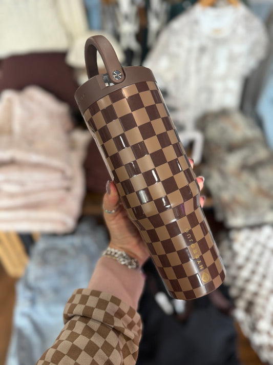 Autumn Checkers Sport 32oz Hydrojug