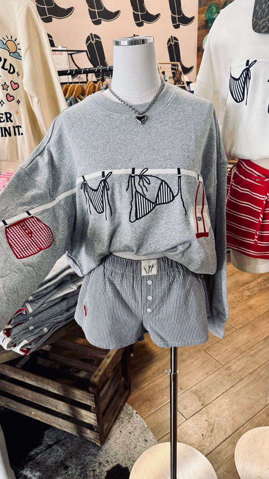All American Summer Crewneck - Grey