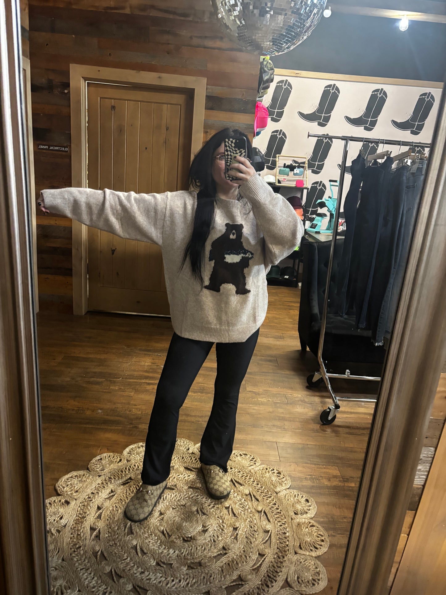 Bear + Salmon Sweater