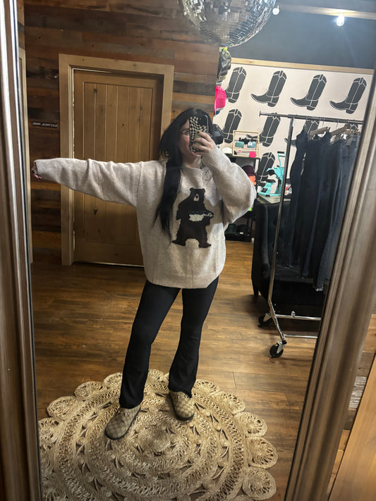 Bear + Salmon Sweater