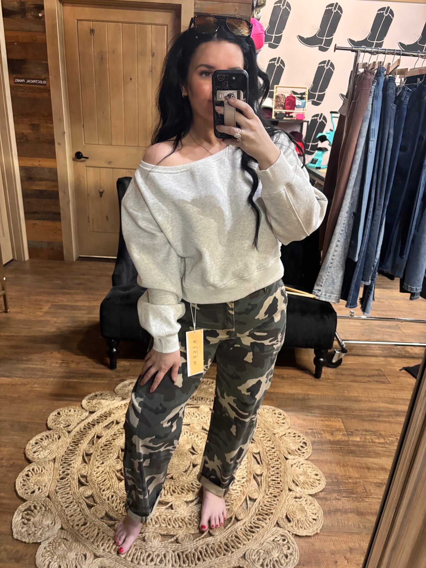 Cloud Cold Shoulder Top