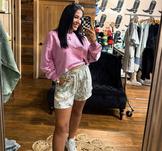 Cozy Acid Wash Oversized Pullover