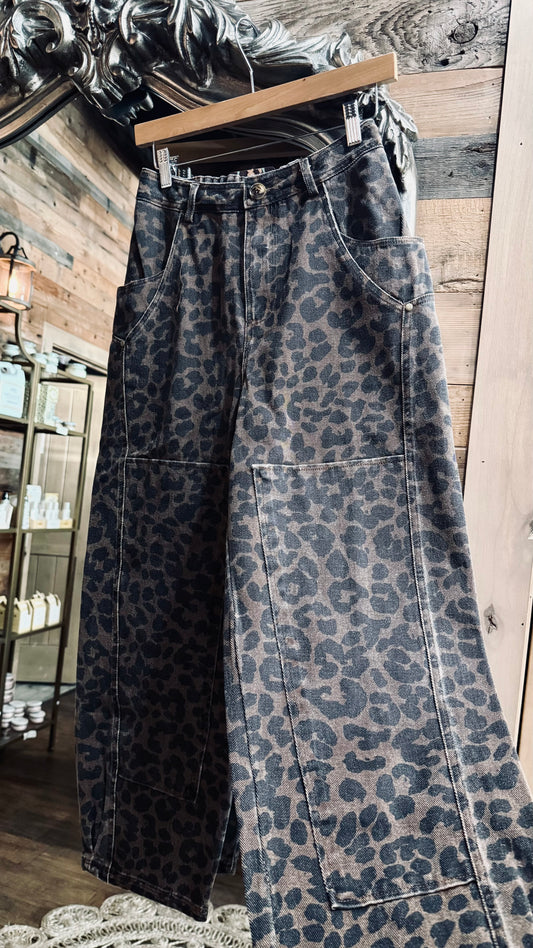 Lovin’ Leopard Denim Pants