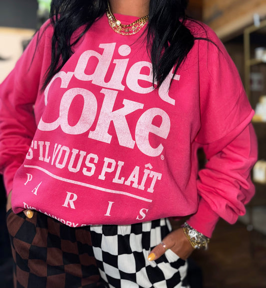 Diet Coke Crew - Vintage Hot Pink