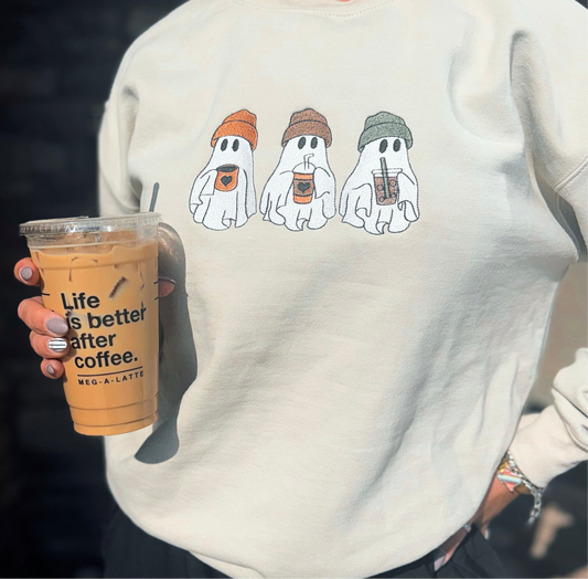 Ghost Girly Embroidered Crew