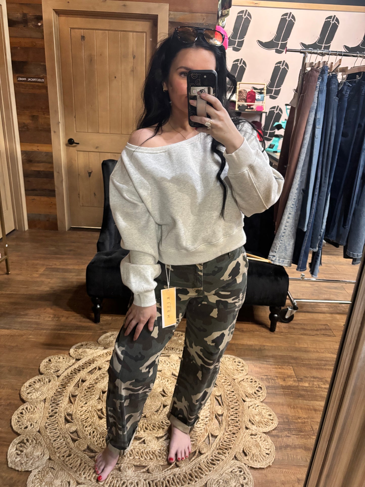 Cloud Cold Shoulder Top