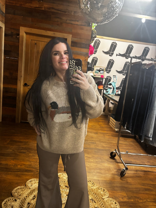 Mocha Duck Sweater