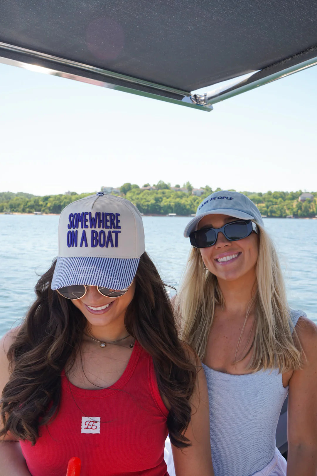 Somewhere On A Boat Trucker Hat