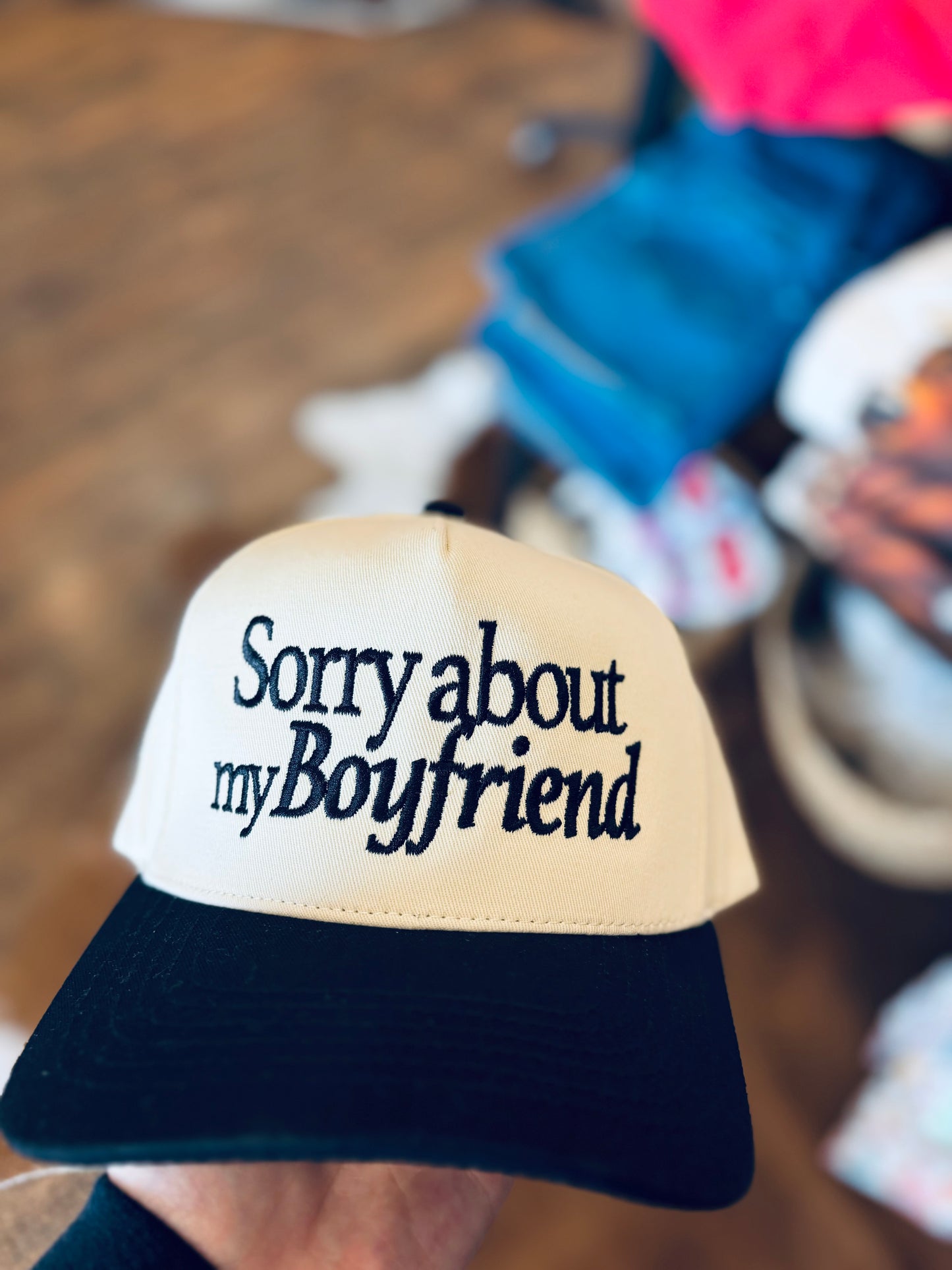 Sorry About My Boyfriend Vintage Trucker