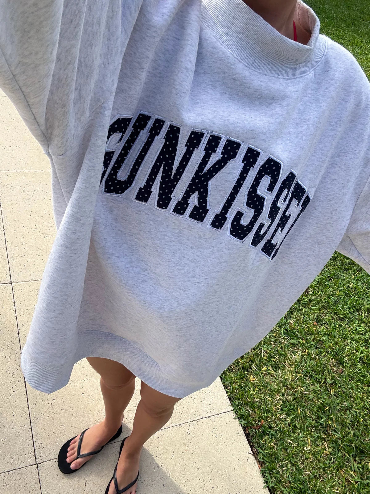 Polka Dot SUNKISSED Mockneck