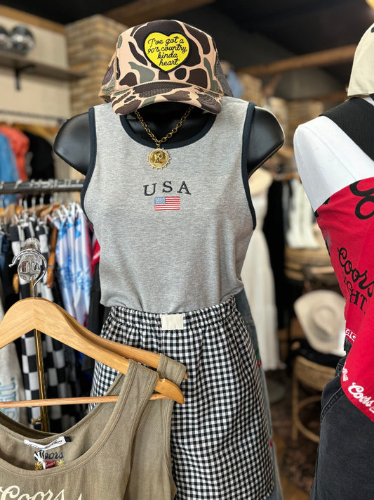 USA Ribbed Tank