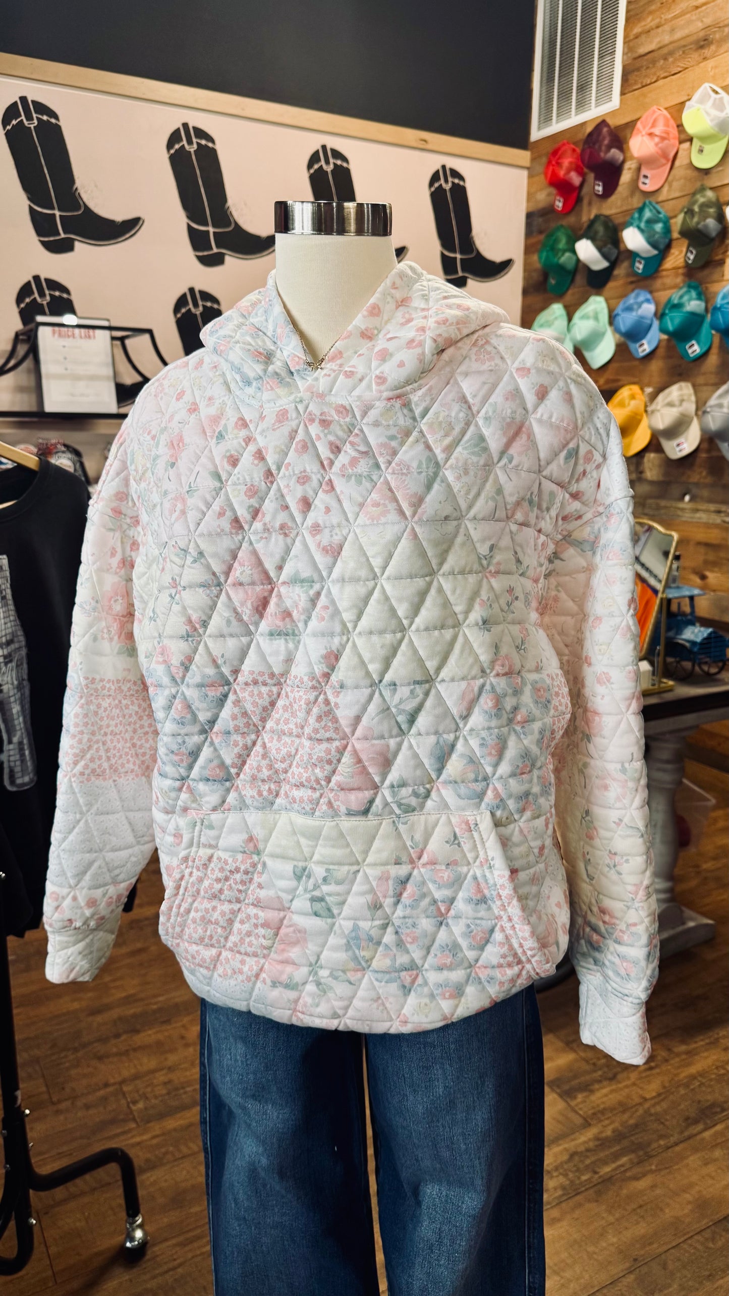 Quilt Patchwork Hoodie