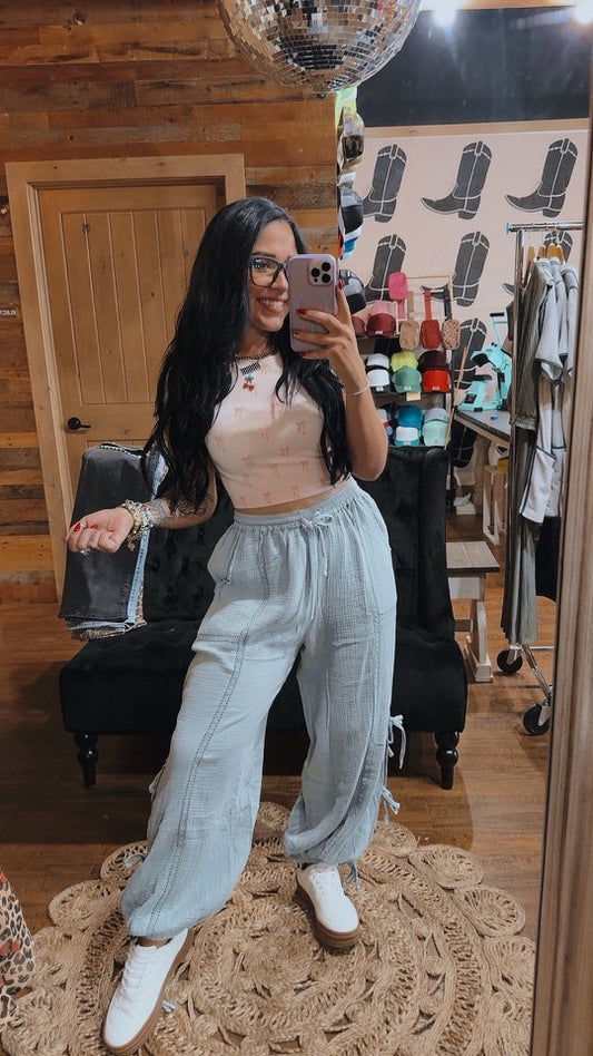 Bow Parachute Pants