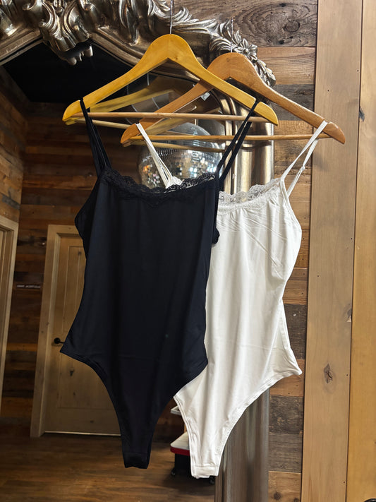 Essential Lace Trim Bodysuit