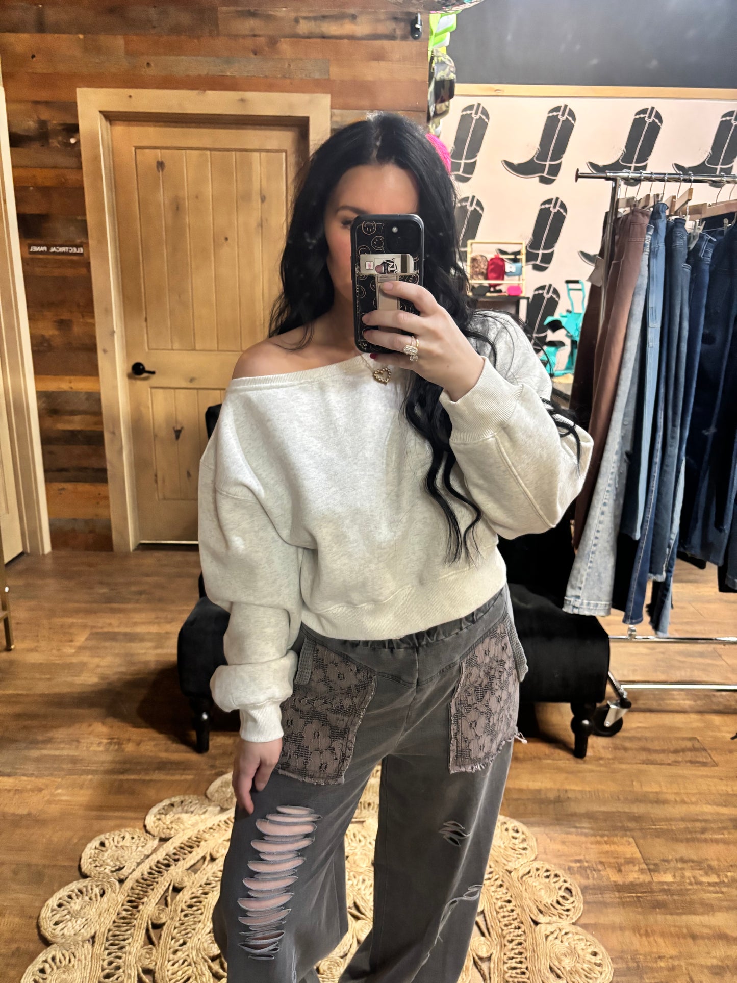 Cloud Cold Shoulder Top