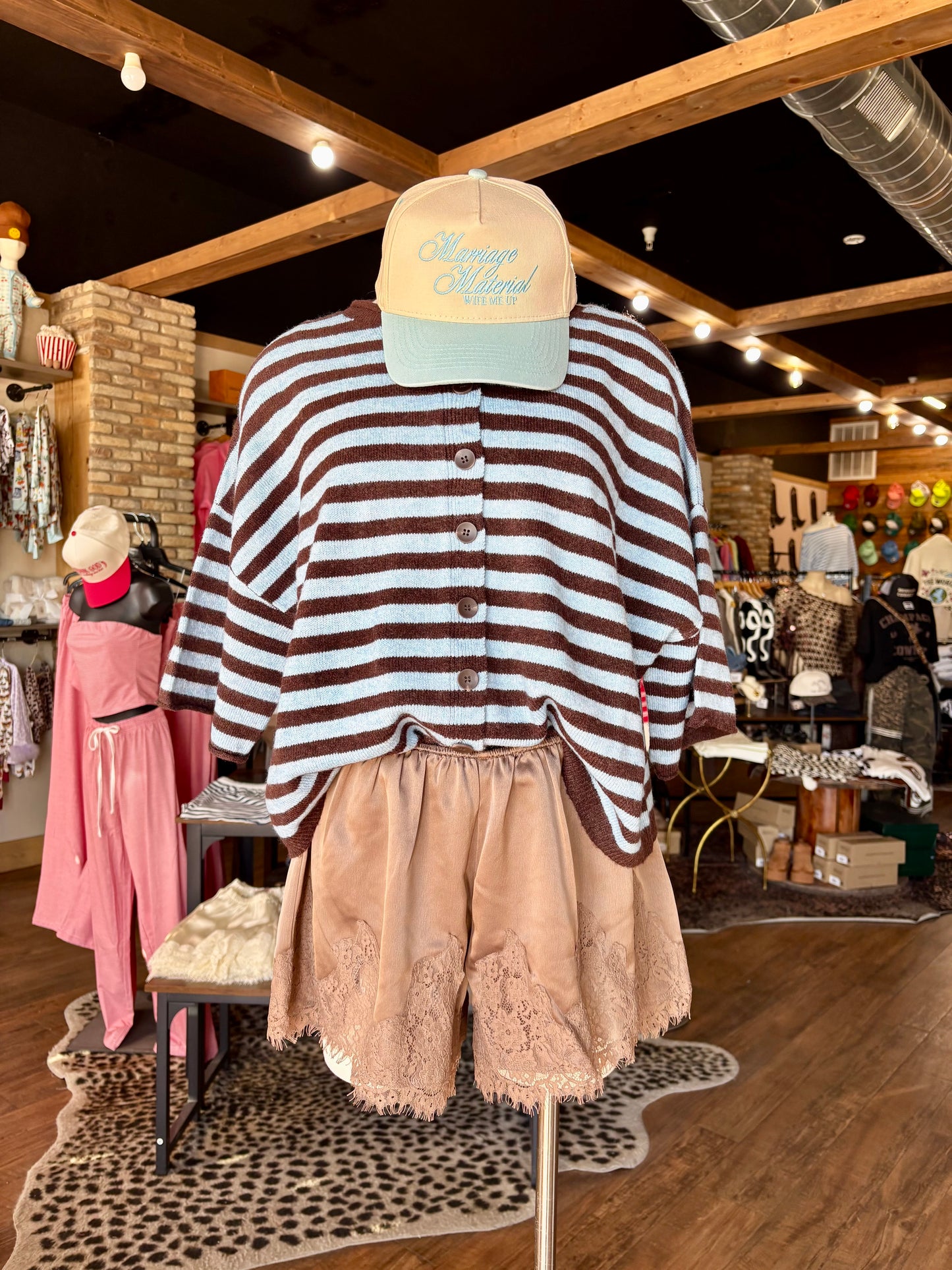 Jesse Button Down Stripe Cardigan