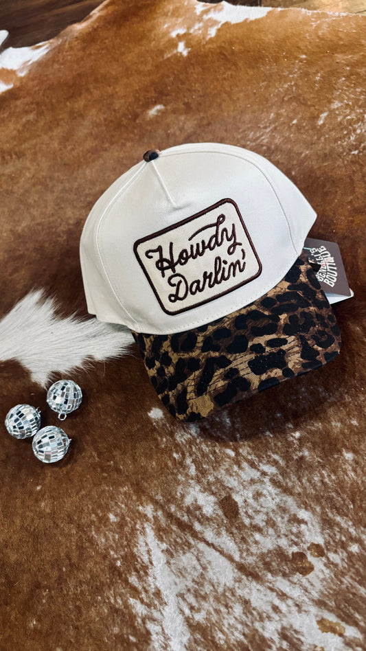 Howdy Darlin' Leopard Trucker