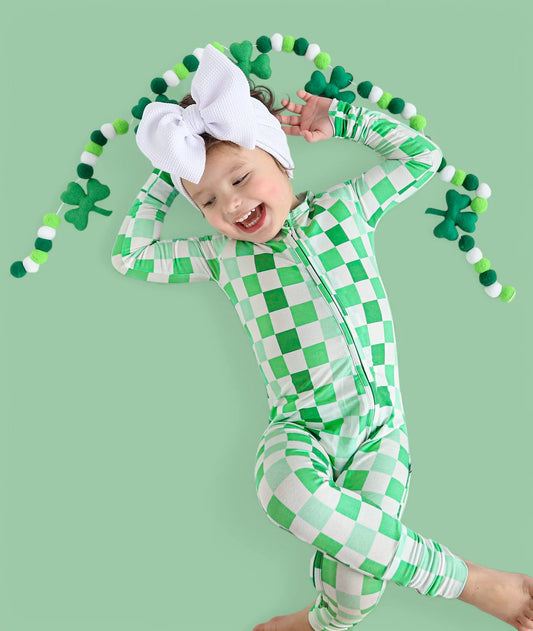Lucky Checkers Dream Romper