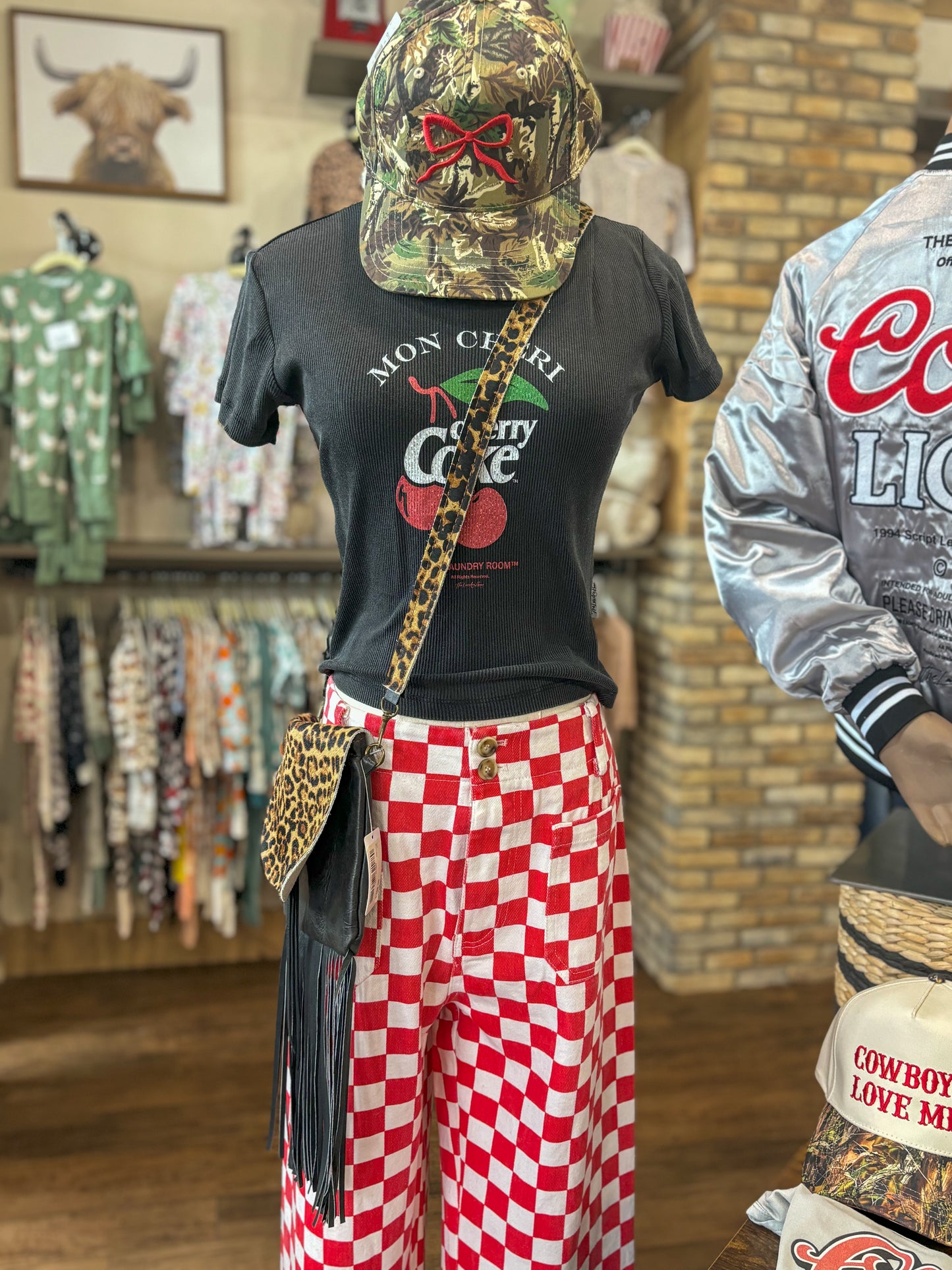 Cherry Coke Branch - Baby Tee - Black Snow