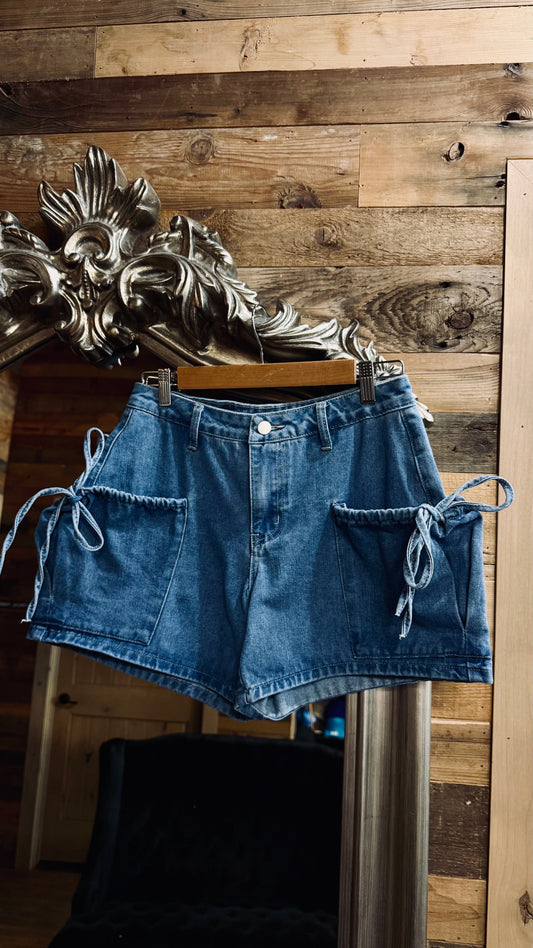 Last Rodeo Bow Pocket Denim