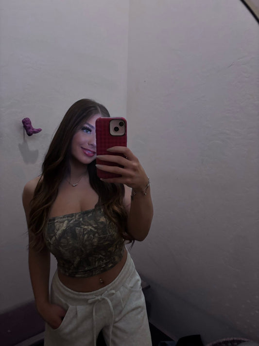Hidden Gem Camo Top