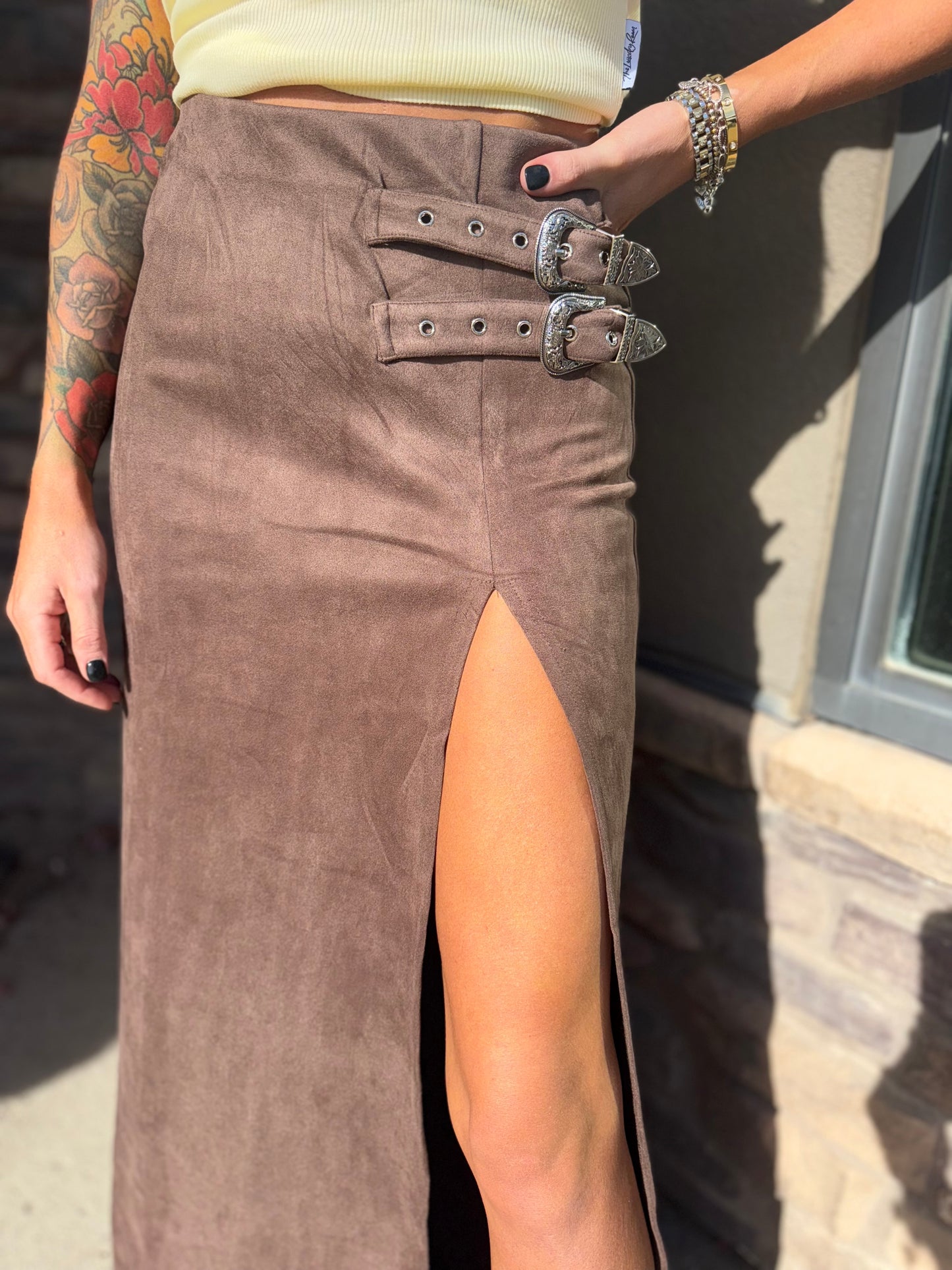 Western Buckle Skirt