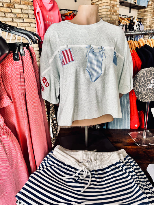 Oversized Summer Swim Tee