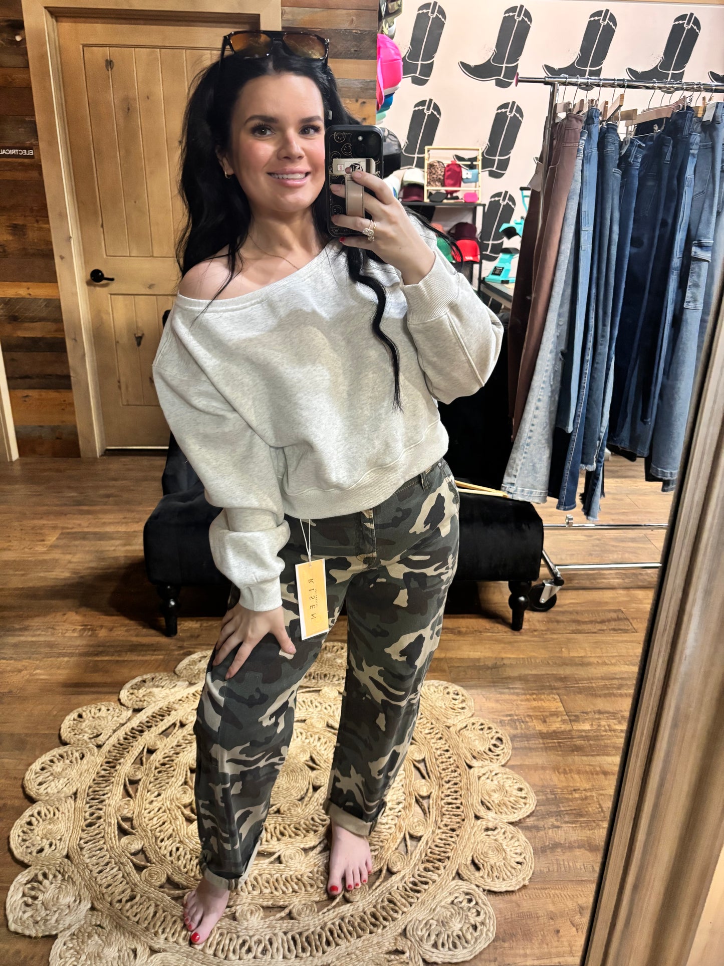 Cloud Cold Shoulder Top