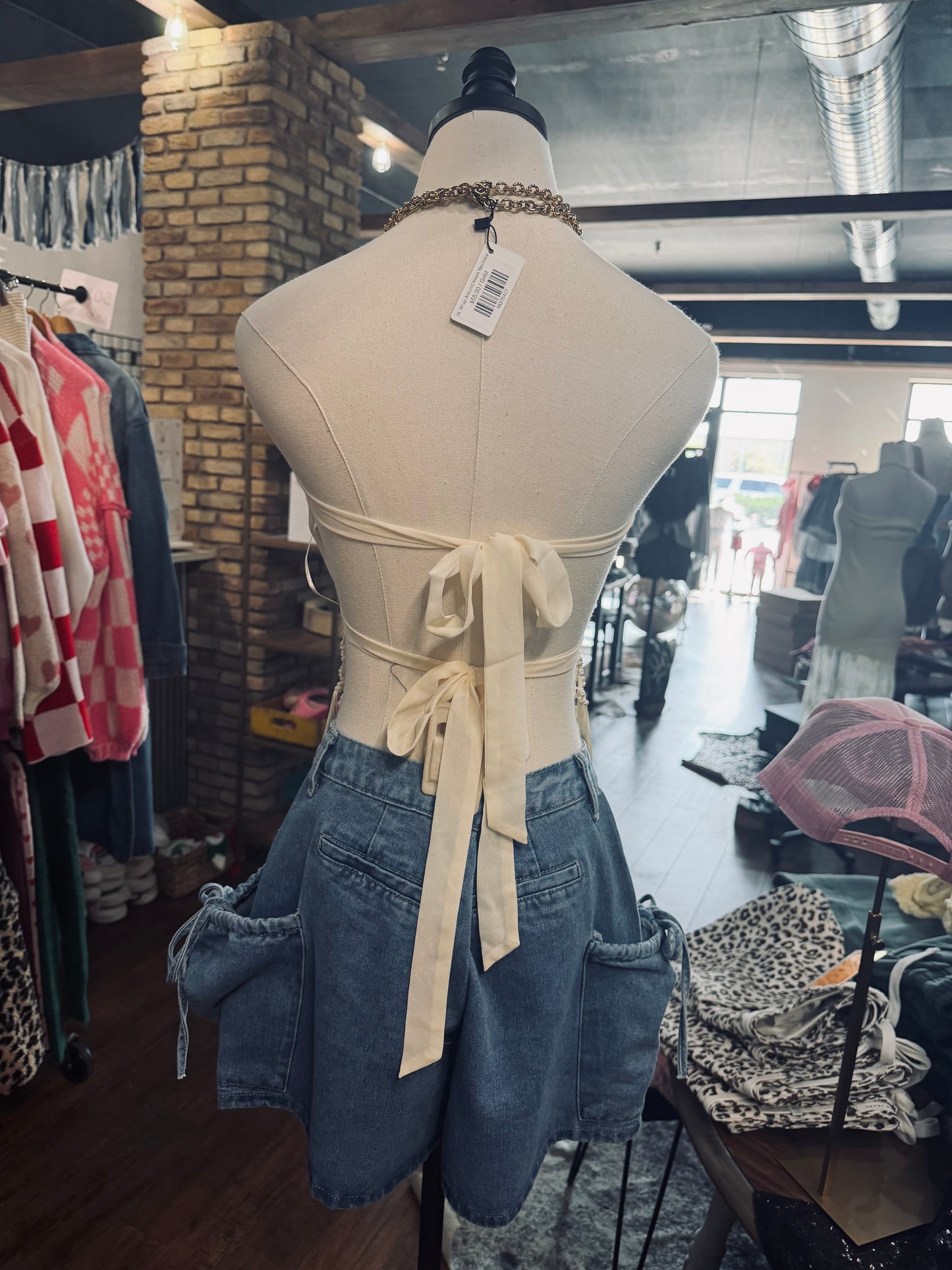 Golden Hour Strapless Top