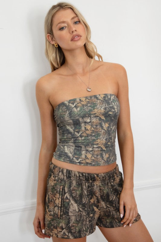 Camo Cloud Fleece Shorts