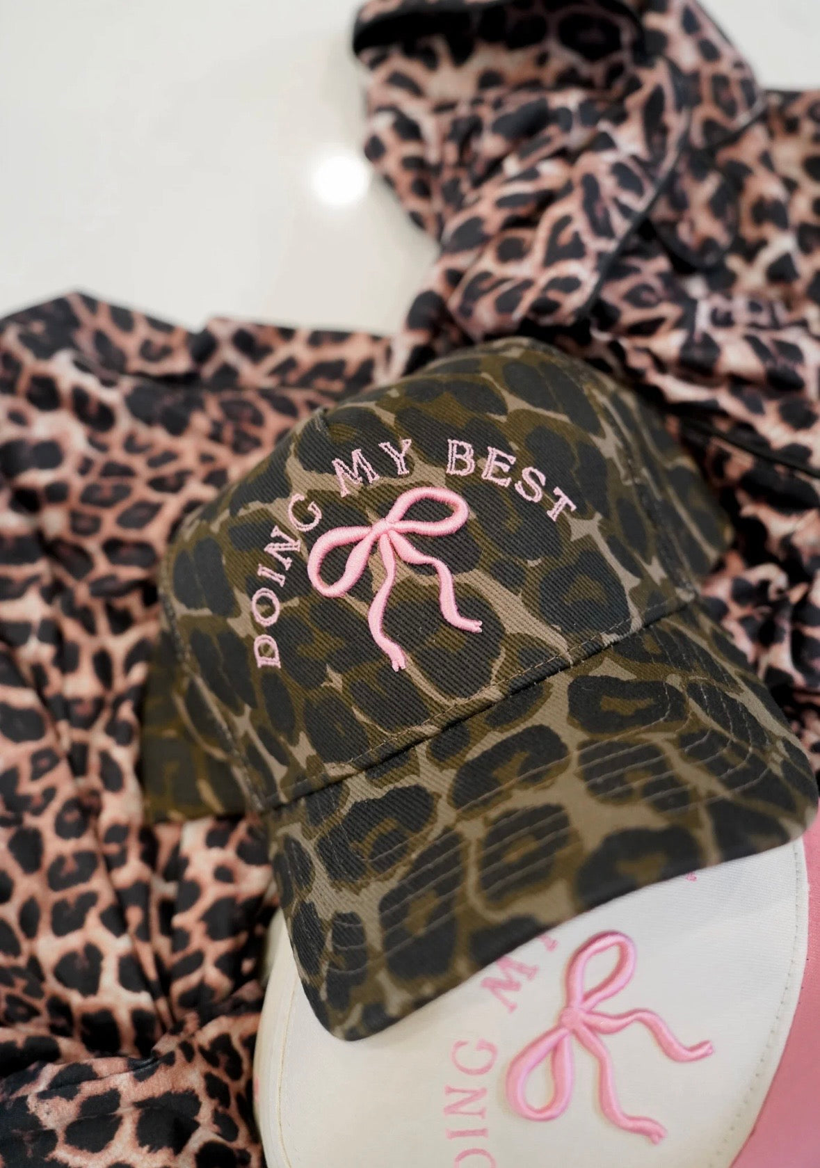 Doing My Best - Leopard Trucker Hat