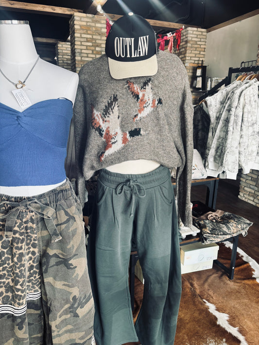 Flying Duck Mocha Sweater