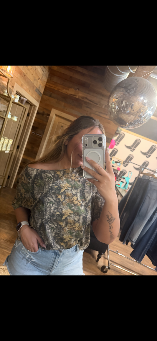 Wild Side One-Shoulder Tee