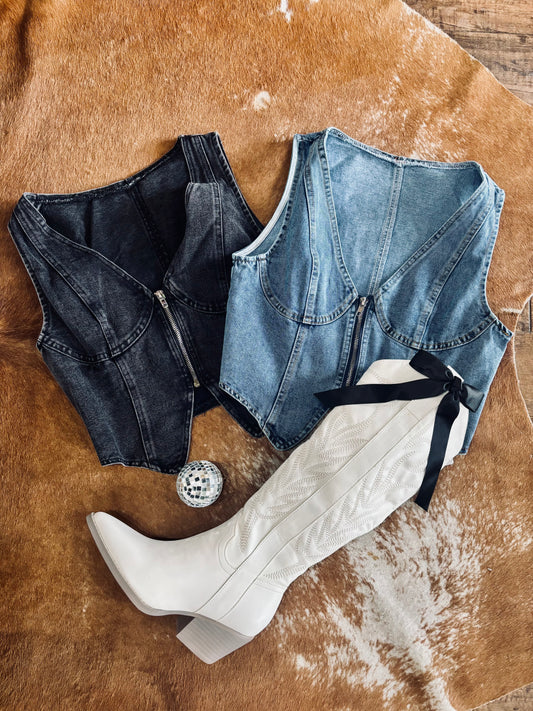 Western Wonder Denim Vest